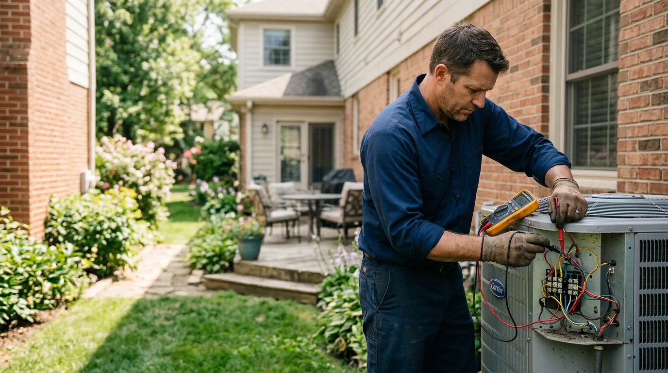 HVAC technician working near Egg Harbor, WI